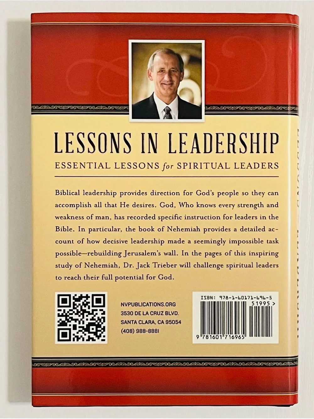 Lessons in Leadership, By Jack Trieber, Hardcover (2012, North Valley Pub) *NEW*